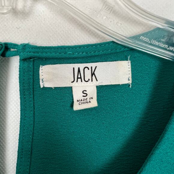 JACK 3/4 Sleeve Shift Green Dress - Picture 2 of 11